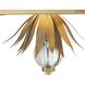 Caprio 2 Light 11 inch Natural Brushed Brass Wall Lamp Wall Light